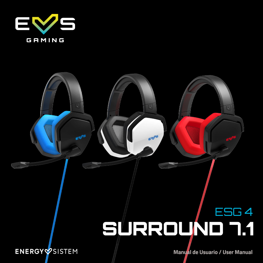 Cascos Gaming ESG 4 Surround 7.1 Blue